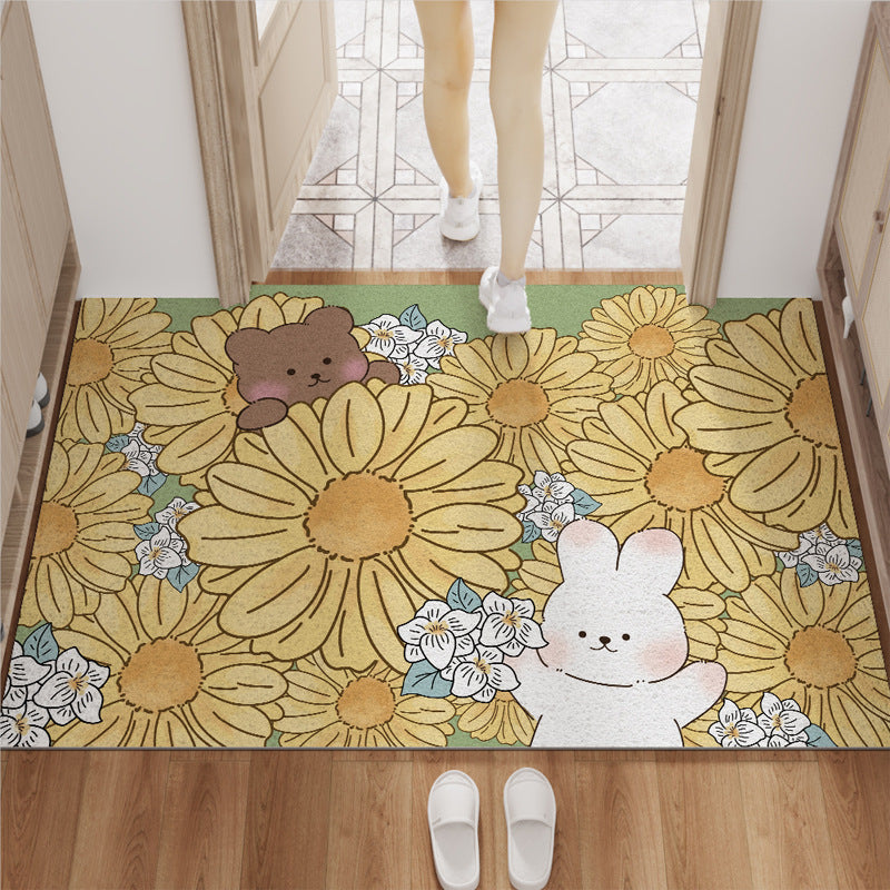Cute Cartoon Entryway Door Mat – Non-Slip, Dust-Resistant, Durable Floor Mat
