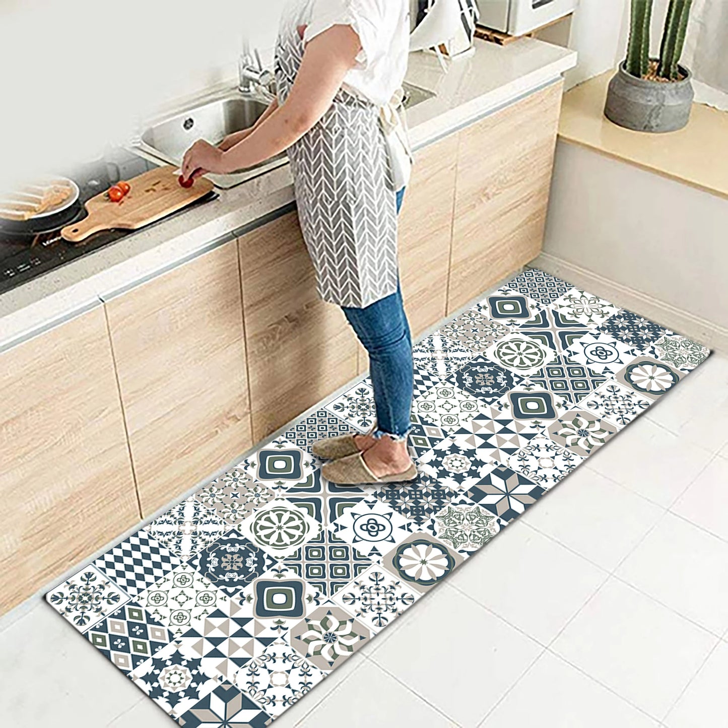 Floor Mat for Kitchen Nordic  Floor Waterproof Rug