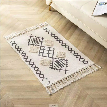 Nordic Style Bathroom Area Rug Entrance Doormat Simple Car Feet Rug