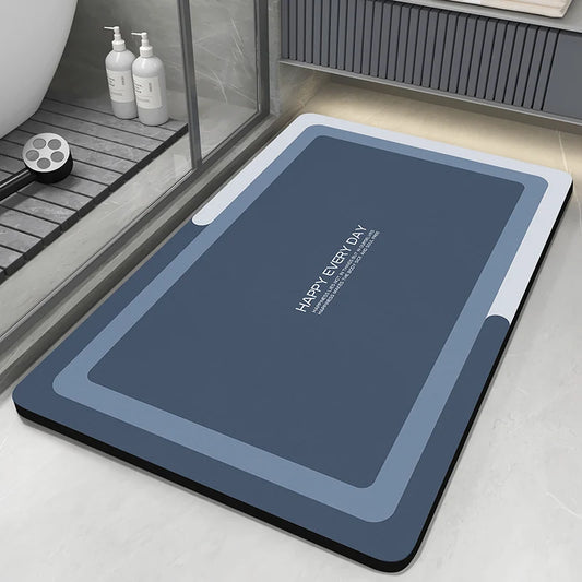 Diatomite Bath Mat Bathroom Absorbent Anti Slip Floor Mat