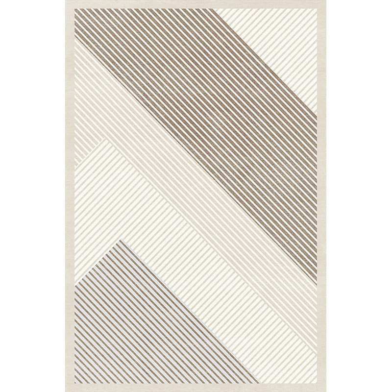 Modern Cream Loop-Pile Carpet – Full-Coverage Non-Slip Rug