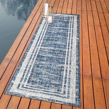 Outdoors 8x10ft Washable Outdoor Rug for Patio Balcony Garden