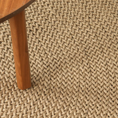 Natural Jute Hand Woven Soft Comfortable Breathable Bedroom Rug