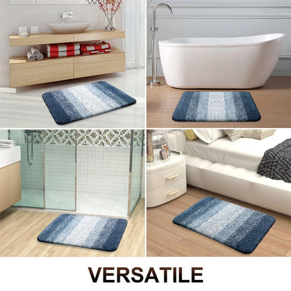 Homaxy Luxury Bathroom Foot Mat Absorbent Microfiber Bath Rug