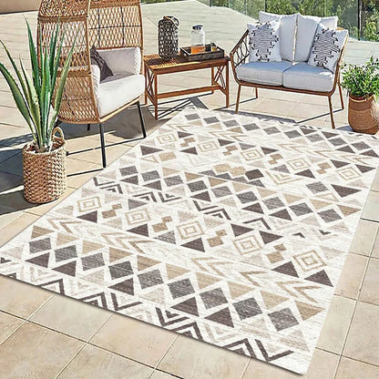 Geometric Pattern Large Carpet Wrinkle Resistant Non-slip Soft Rug