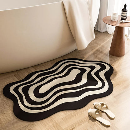 Super Absorbent Bathroom Mat Non-Slip Diatom Mud Toilet Mat