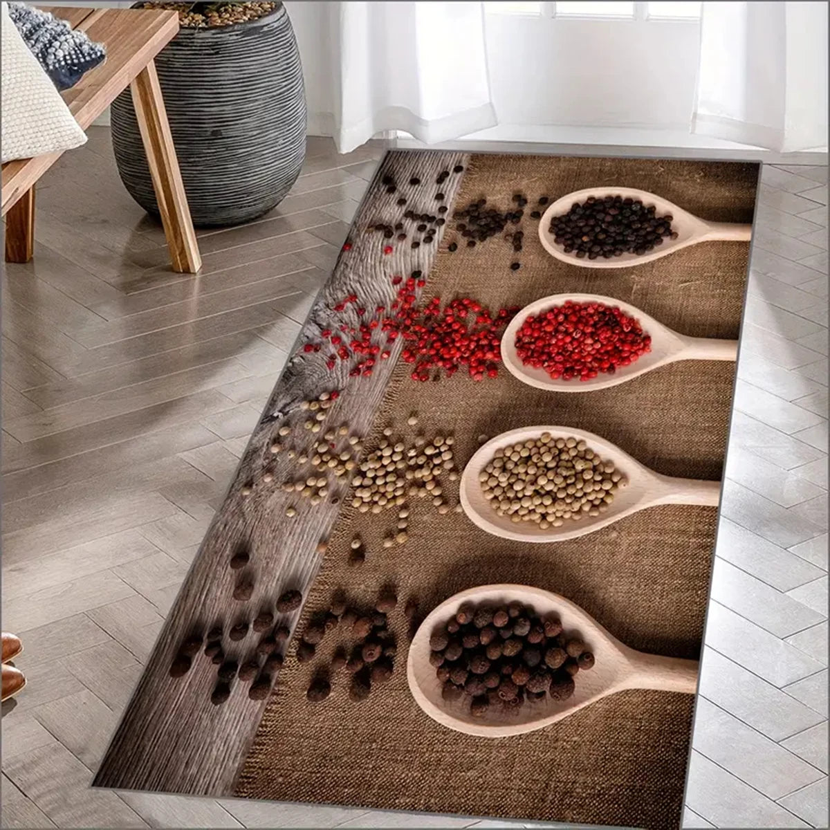 Kitchen rug non-slip kitchen big size machine washable rug