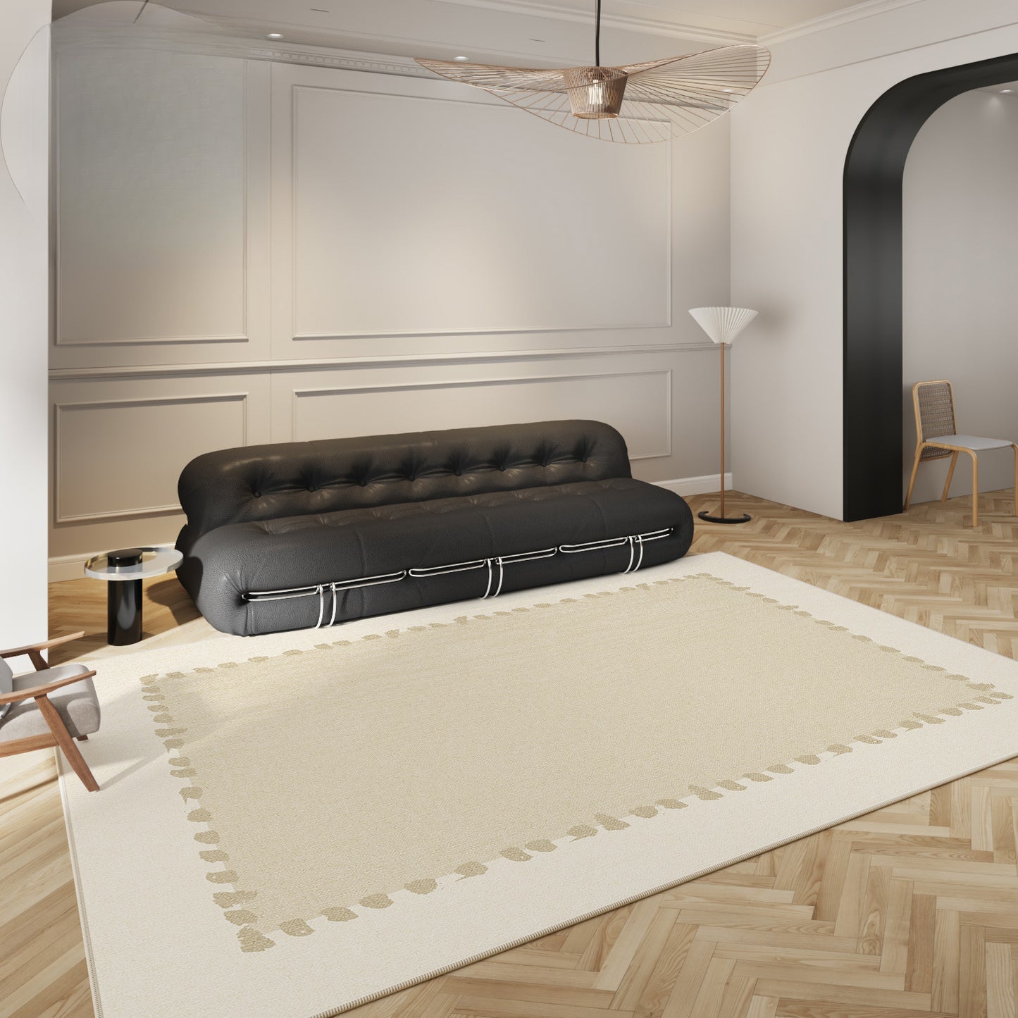 French Minimalist Rug – Waterproof, Luxe, Easy-Care Rug
