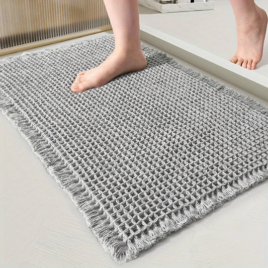 Bath Mat for Bathroom Super Absorbent Non Slip Machine Washable Mat