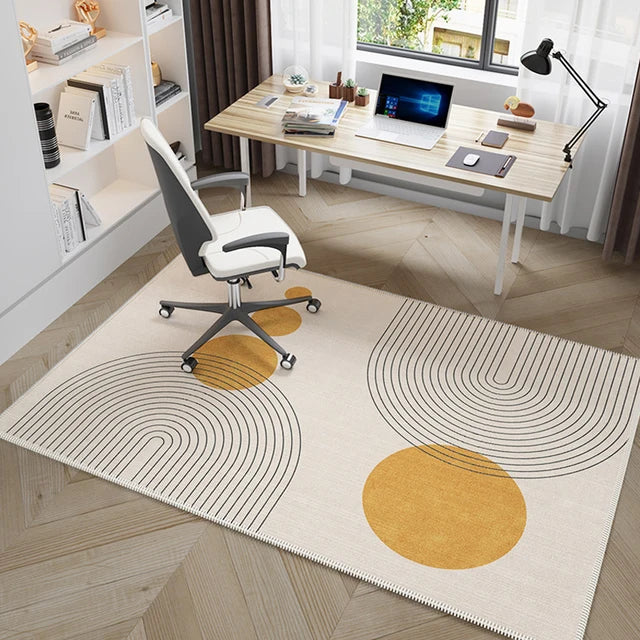 Study Carpet Dresser Desk Computer Chair Non-slip Soundproof Rug