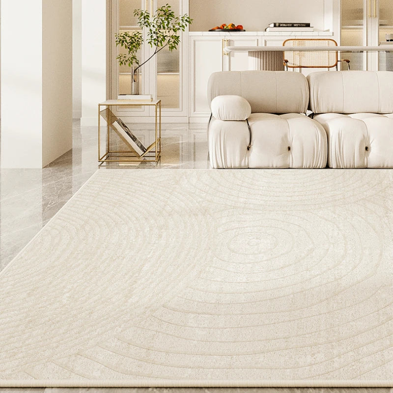 Minimalist Cream Style Living Room Large Area Light Luxury Bedroom Rug