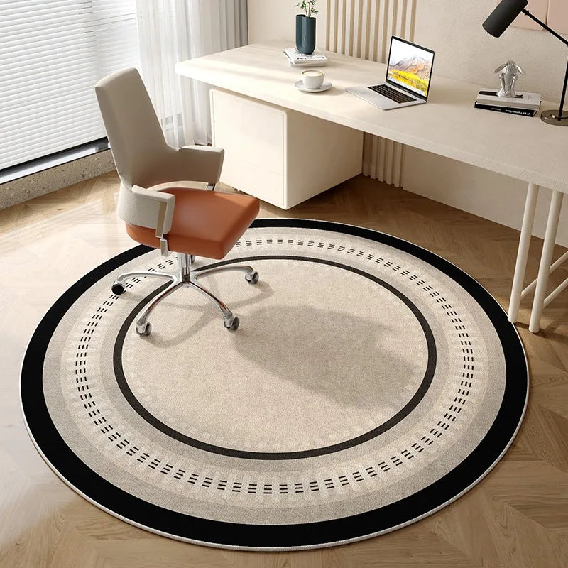 Round Study Carpet Dressing Table Desk Computer Chair Rug