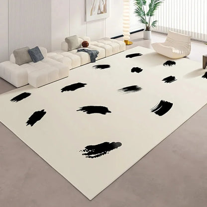 Simplicity Off-white Carpets for Living Room Non-slip Bedroom Rug