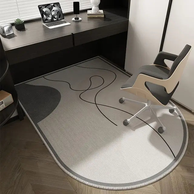 Luxury Computer Chair Carpet Study Tables Non-slip Modern Rug