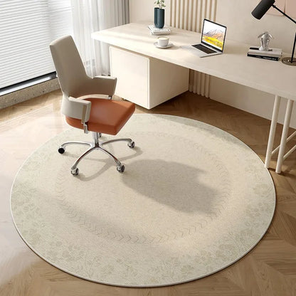 Round Study Carpet Dressing Table Desk Computer Chair Rug