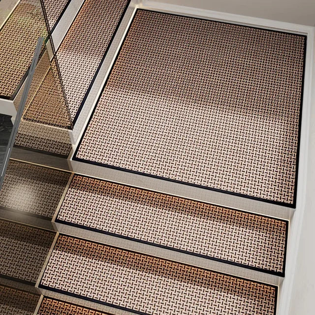 Non Slip Stair Treads Stepping with Rubber Protect Rug