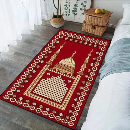 Religious Carpet Turkish Prayer Rug Ramadan for Woman Personalize Mat