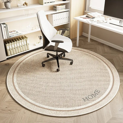 Round Study Carpet Dressing Table Desk Computer Chair Rug