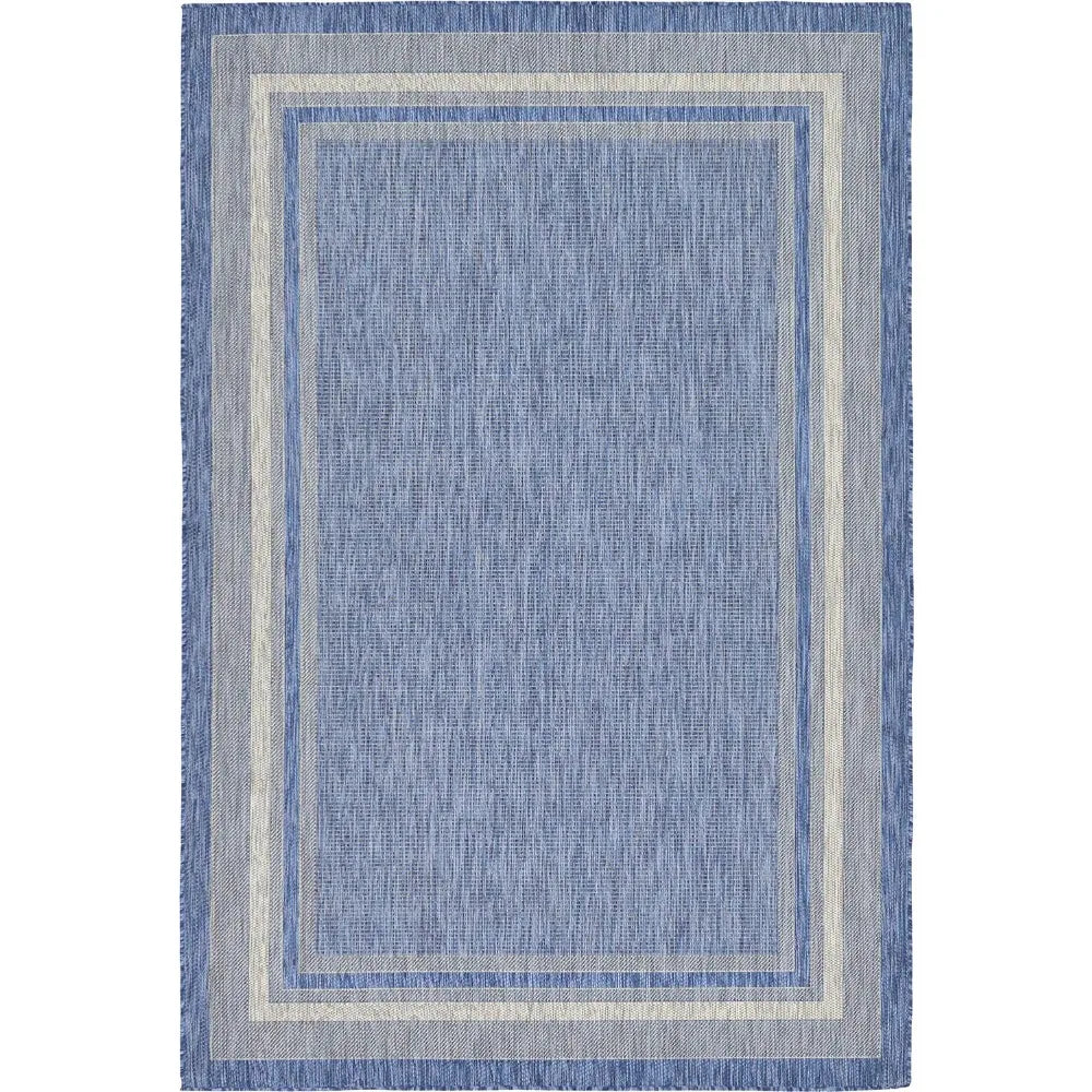 Outdoor Rectangle Rug Border Collection Patio Rug