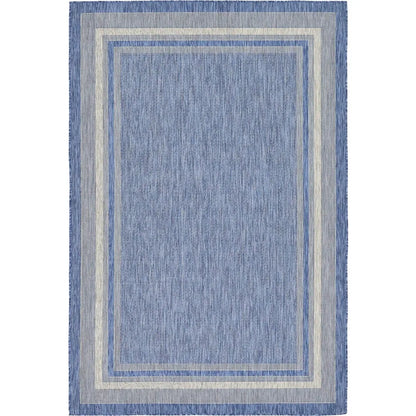 Outdoor Rectangle Rug Border Collection Patio Rug