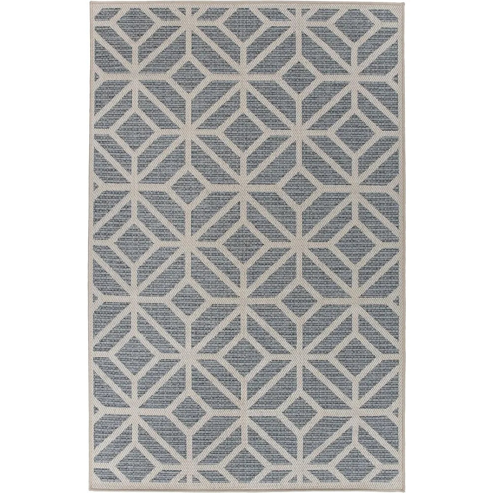 Contemporary  Outdoor Rug Geometric Design for Deck Rug