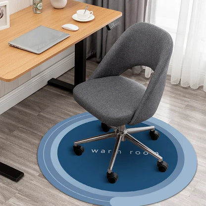 Fashion Style Computer Chair Floor Mats Diatomite Round Non-slip Rug