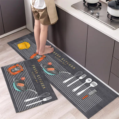 Kitchen Long Area Rug Hallway Soft Washable Anti Slip Rug