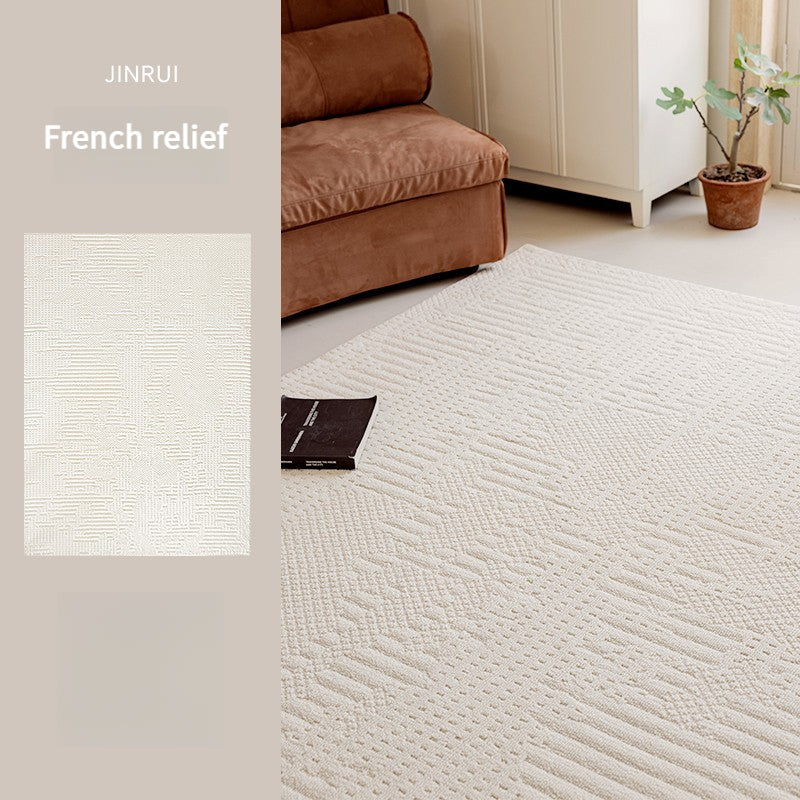 Waterproof Diatom Fiber Carpet – Luxury Minimalist Living Room & Bedroom Rug