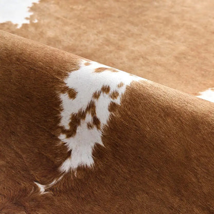 Imitation Cow Leather Area Rug Room Decor Industrial Style Modern Rug