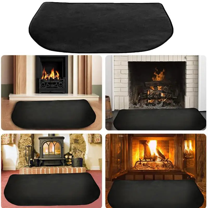 Fireproof Hearth Fireplace Rug Half Round Floor Rug