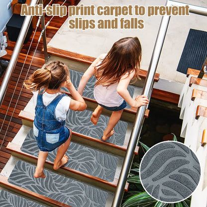 Washable non-slip Stair Treads Protector Rug Self-adhesive Rug