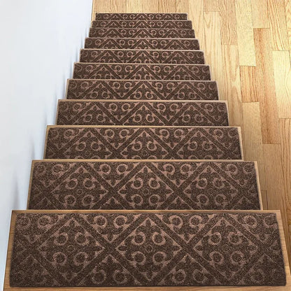 Washable non-slip Stair Treads Protector Rug Self-adhesive Rug