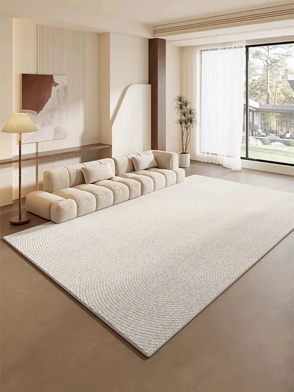 Cream Line Carpet Artistic Creativity Modern Home Decoration Rug