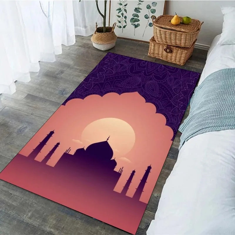 Religious Carpet Turkish Prayer Rug Ramadan for Woman Personalize Mat