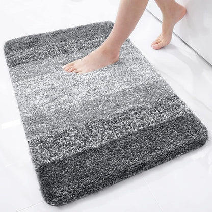 Homaxy Luxury Bathroom Foot Mat Absorbent Microfiber Bath Rug