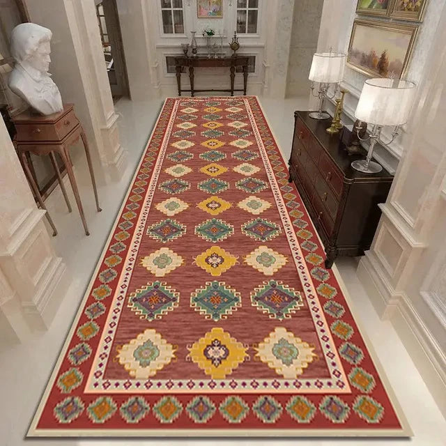 Morocco Long Runner Carpet Hallway Luxury European Style Corridor Rug