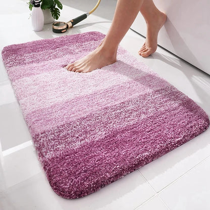 Homaxy Luxury Bathroom Foot Mat Absorbent Microfiber Bath Rug