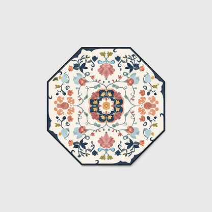 Creative Octagon Retro Elegant Rug European Pastoral Style Rug