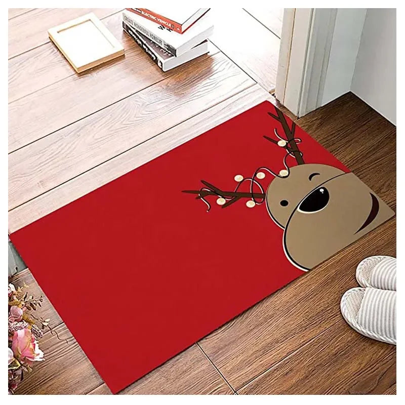 Christmas Moose Door Mat Kitchen Floor Bath Entryway Mat