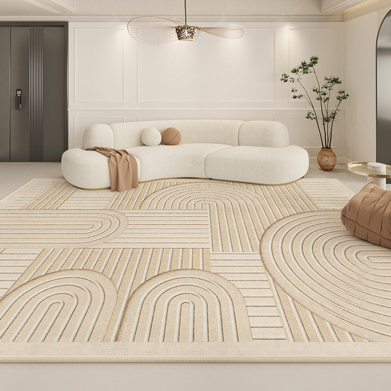 2025 New Cream Loop-Pile Rug – Waterproof & Modern