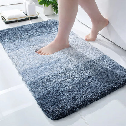 Homaxy Luxury Bathroom Foot Mat Absorbent Microfiber Bath Rug