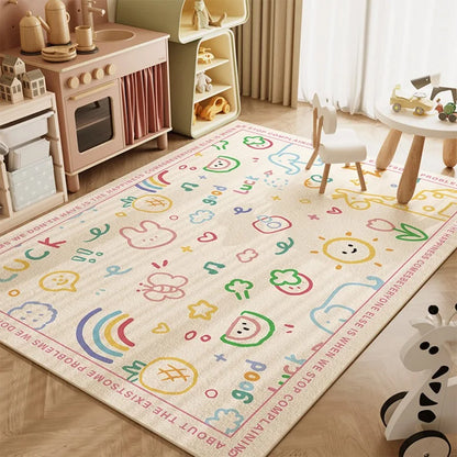 Children's cartoon animal pattern living room non-slip Rug