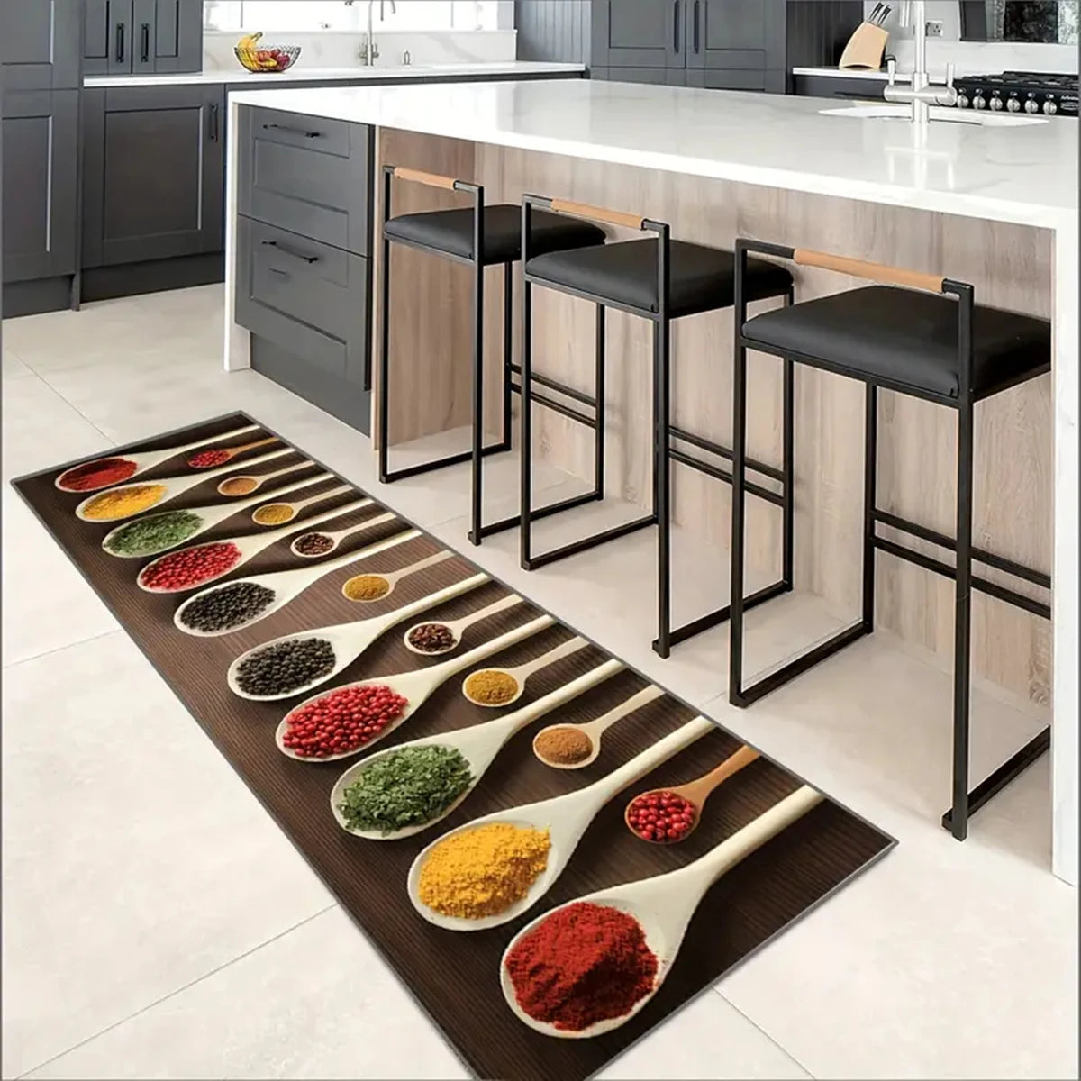 Kitchen rug non-slip kitchen big size machine washable rug