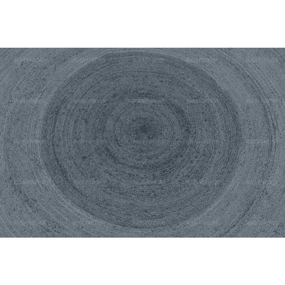 Gray Hand Braided Jute Area Rug Living Room Octagon Rug