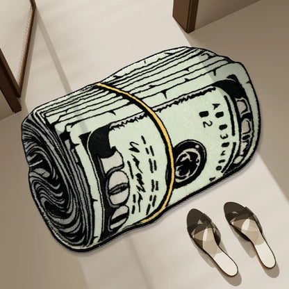 Creative Dollar Rug Bedroom Bedside Thickened Shaggy Floor Mat