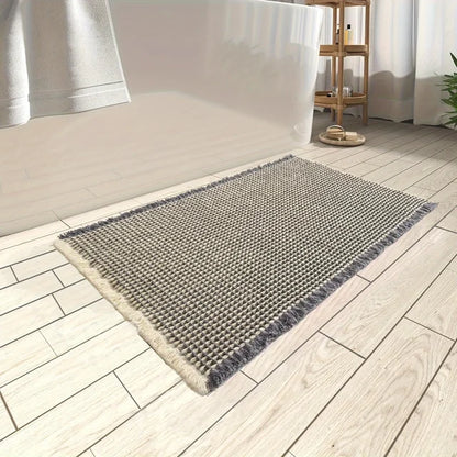 Bath Mat for Bathroom Super Absorbent Non Slip Machine Washable Mat