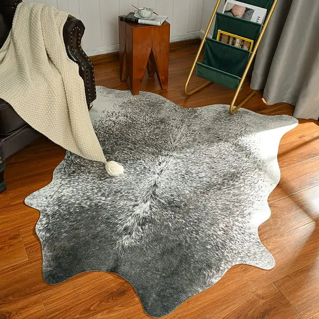 American Style Faux Fur Cowhide Rug