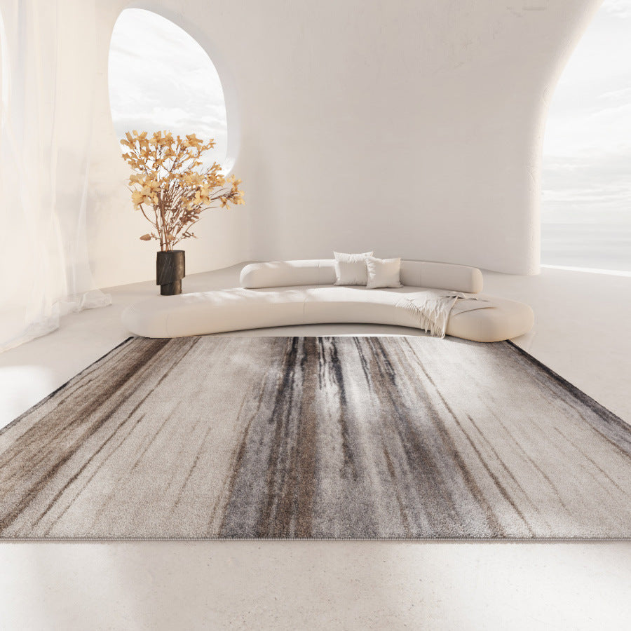 Plush Faux Cashmere Rug – Long-Pile Cream Carpet for Home