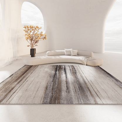 Plush Faux Cashmere Rug – Long-Pile Cream Carpet for Home