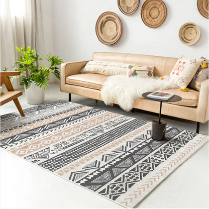 Morocco Tribal Pattern Room Rug Non-Slip Boho Rug